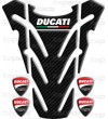 Protector de depósito para  DUCATI monster carbono "top wings" carbon TANK PAD sticker + 4