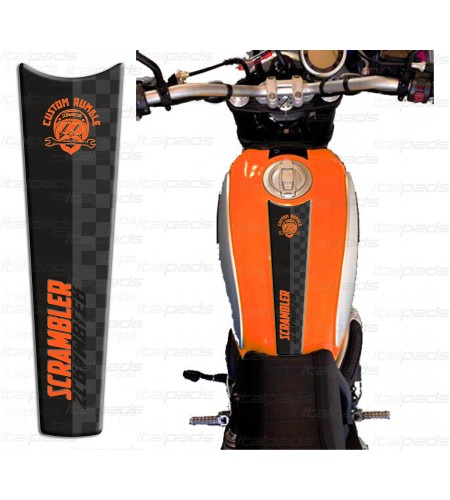 Protector De Depòsito naranja adecuado para Ducati Scrambler