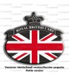 Union Jack Royal British bandera pegatina Range Rover negro 76x68