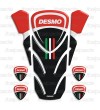 Protector de depósito "Desmo" rojo negro para DUCATI Monster