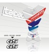 Protector De Depòsito Honeycomb blanco compatible para BMW GS 1200 "30th Anniversary"