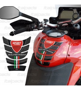 Ducati CORSE NEGRO Y ROJO Protector de la etiqueta engomada de la Almohadilla De Tanque De Motocicleta 