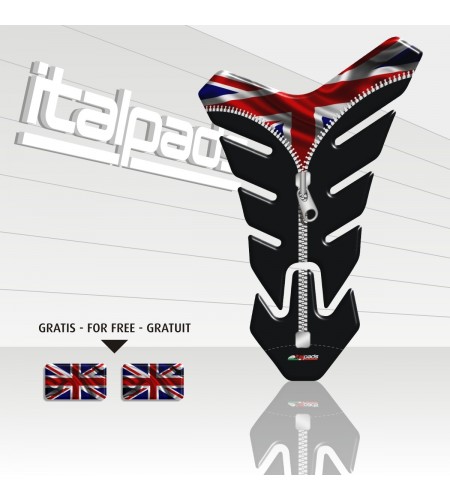 Protector De Depòsito  mod. "Nevada ZIP" para Triumph U.K. bandera Union Jack +2