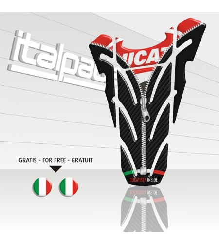 Protector de depósito  "Top Wings ZIP" para DUCATI  +2 sticker