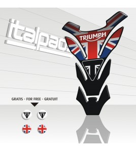 Protector De Depòsito "DETROIT Top black"  para Triumph U.K. bandera Union Jack