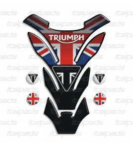 Protector De Depòsito "DETROIT Top black"  para Triumph U.K. bandera Union Jack
