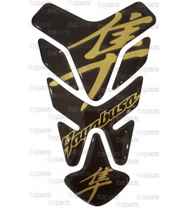 Protector De Depòsito mod. "Florida" negro/oro para Suzuki GSX-R Hayabusa