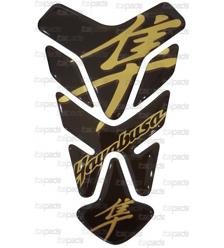 Protector De Depòsito mod. "Florida" negro/oro para Suzuki GSX-R Hayabusa