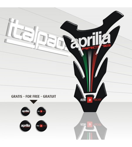 Protector De Depòsito para Aprilia mod. "Detroit Top negro" + 4