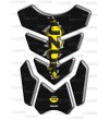 Protector De Depòsito mod. "3Wings Rip" para Suzuki  efecto carbono/amarillo