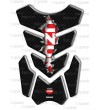 Protector De Depòsito mod. "3Wings Rip" para Suzuki  efecto carbono/rojo