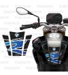 Protector De Depòsito carbon look/bleu, para BMW F900R, Pegatina para tanque