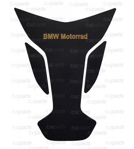 Protector de depósito en CUERO GENUINO negro/oro para BMW