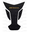 Protector de depósito en CUERO GENUINO negro/oro para BMW (Big)