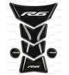 Protector De Depòsito "Frames/S" para Yamaha R6 negro-efecto carbono