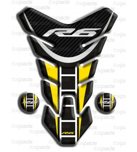 Protector De Depòsito Yamaha R6 "Nevada" negro amarillo L