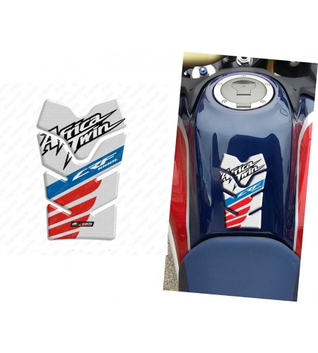 Protector De Depòsito para Honda Africa Twin CRF 1000 mod. "Compact Honeycomb" blanco