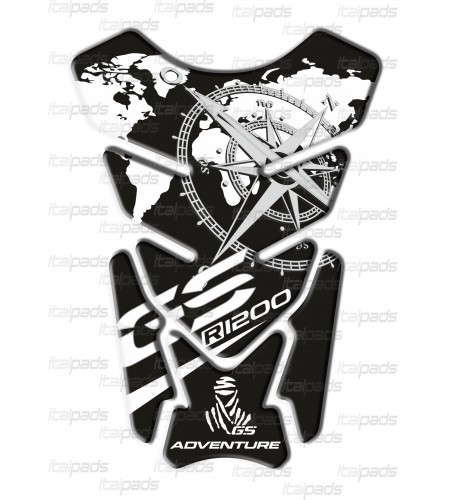 Protector De Depòsito Negro/Blanco "Michigan" para BMW R1200GS Adventure