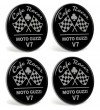 Decorative resin stickers Cafe Racer Moto Guzzi V7