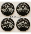 Pegatinas decorativas stickers en resina Cafe Racer diam. mm. 34