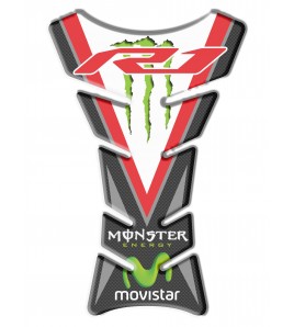 Protector De Depòsito "Clásico Sport" rojo para Yamaha R1