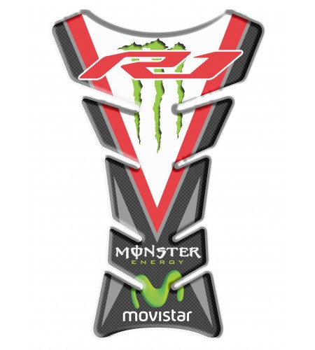 Protector De Depòsito "Clásico Sport" rojo para Yamaha R1