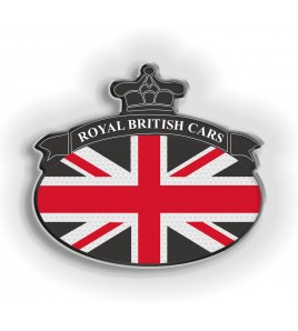 Union Jack Royal British  pegatina Range Rover negro panal
