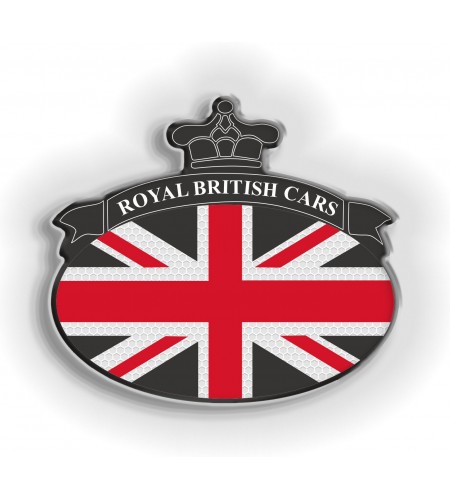Union Jack Royal British  pegatina Range Rover negro panal