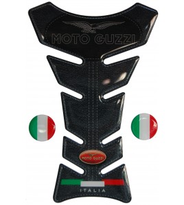 Protector De Depòsito Tank Pad negro cuero para Moto Guzzi mod. "Clásico Top"