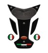 Protector De Depòsito Tank Pad acero bruñido para Moto Guzzi mod. "Wings Top"