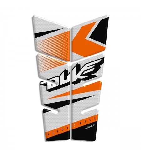 Protector De Depòsito Tank Pad "HoneyComb" blanco para KTM  Duke