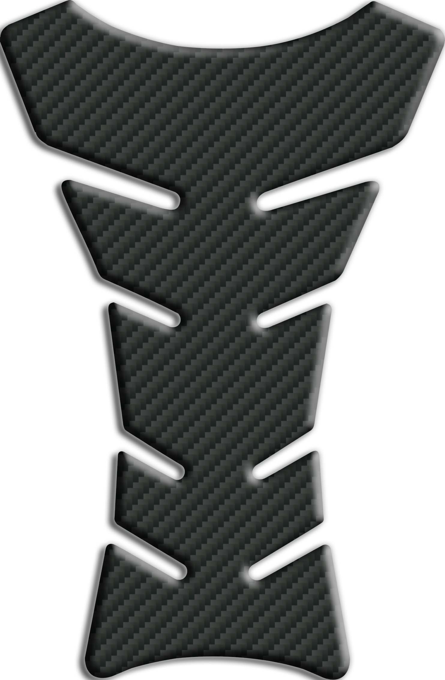 /"clásico/" ZIP Protector De Depòsito Tank Pad negro-efecto carbono mod